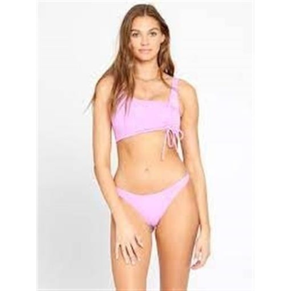 NWOTD L*Space M Wilder Top Purple Bikini Swim Top 123307